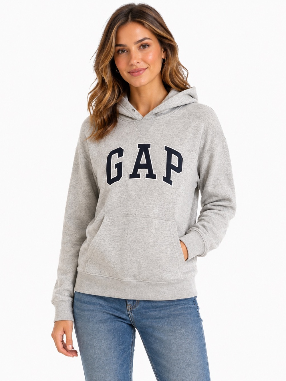 GAP Light Gray Logo XS Hoodie